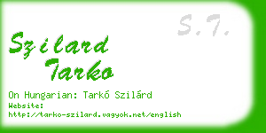 szilard tarko business card